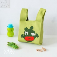 AHUA Is Okay Korean Style Bag Red Lip Little Monster Knitted Handbag B0091 Girl Must-Have Versatile 