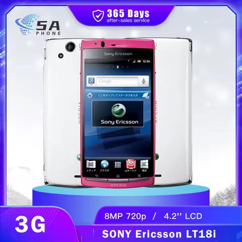 Original Sony Ericsson Xperia Arc S LT18i 3G Mobile Phone 4.2'' LED-backlit LCD 8MP WiFi GPS Snapdra