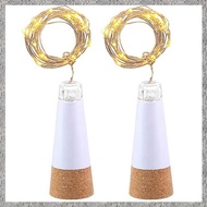 (L A T Z) Battery-Powered USB LED Cork Bottle Fairy Lights 2PCS 2m 20 LEDs for for Home Kitchen Part