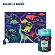 Crocodile Creek生物主題學習桶裝拼圖/ 恐龍世界/ 100片