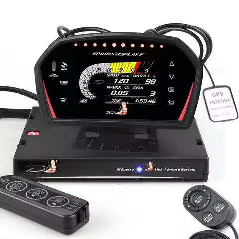 English Version Auto Defi Sports Display Multi-function Smart Meter OBD2 Auto Gauge Boost Volts Oil 