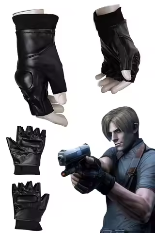 Fantasia Leon Gloves Anime Biohazard Game Hazard Bio Cosplay Disfraz Costume Accessories Men Hallowe