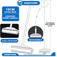 HIGHTUNE Lint Roller Sticker 24/19/16cm Extended Stick Duster Detachable Rod Floor Lint Roller Pet H