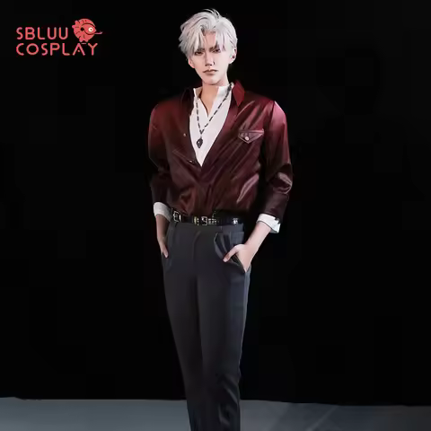 SBluuCosplay Sylus Cosplay Costume Game Love and Deepspace Men Daily Red Suit Costume Sylus Qinche C
