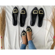 Women's SQUARE JELLY GOLD SHOES / WOMEN'S SHOES / JELLY SHOES