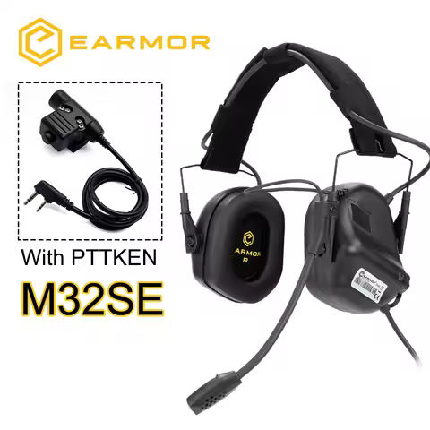 NEW EARMOR M32 SE Tactical Headset & U94 PTT Adapter Set Suitable for Baofeng Radio Communication Sh