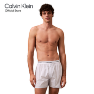 CALVIN KLEIN กางเกงบ๊อกเซอร์ผู้ชาย Cotton Poplin Boxer รุ่น NM2831 T9Z - สี Off White