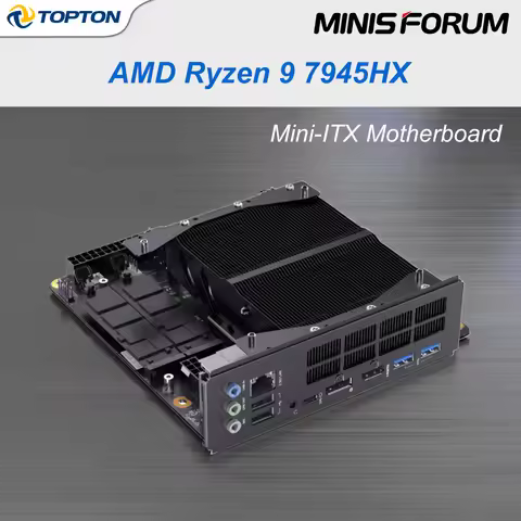MINISFORUM BD795i SE Gaming Motherboard, AMD Ryzen 9 7945HX Mini ITX Mainboard, 16 Cores 32 Threads,