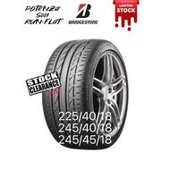 【Free Installation】BRIDGESTONE 225/40/18, 245/40/18, 245/45/18 POTENZA S001 (RUNFLAT) NEW TYRE TIRE 