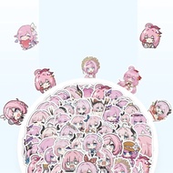 60Pcs/Set Anime Game rd Stickers Elysia Herrscher Of Human: Ego DIY Suitcase Guitar Car PVC Waterpro
