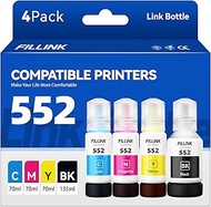 552 Sublimation Ink Compatible for 552 T552 552 Pigment Ink Used with Epson Ecotank Photo ET-8550 ET