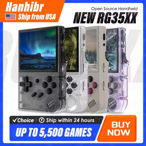 ANBERNIC RG35XX Handheld Game Console H700 Processor 3.5'' IPS Screen Linux System Retro Portable Vi