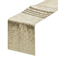 Sequin table runner for Christmas decoration hotel 亮片桌旗圣诞装饰酒店婚庆桌旗涤纶满版闪光珠片绣花MY0125