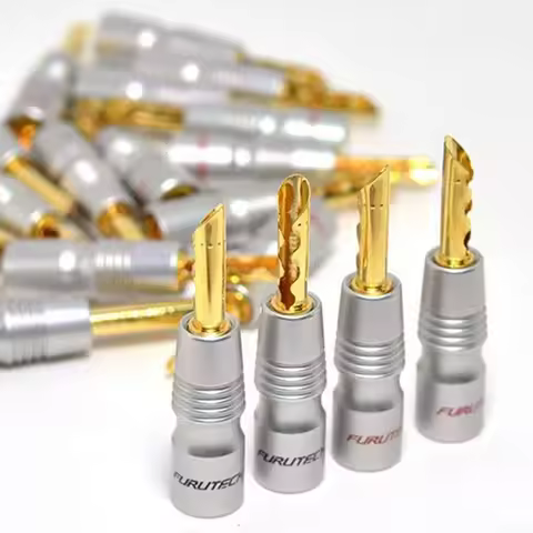 FURUTECH GS-200B(G)/R Copper Gold-plated Speaker Banana Plug Speaker Amplifier HiFi Connector