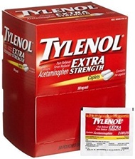 Tylenol(R) Extra-Strength, 2-Caplet Dosage, Box Of 50 (3 Boxes) Tylenol(R) Extra-Strength, 2-Caplet 