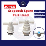 JOPEX PVC Stopcock Spare Part Head Socket Type Plastic Stopcock Stop Valve Kepala Paip Air Plastik S