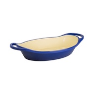 Lodge 2 Quart Oval Indigo Enameled Cast Iron Casserole