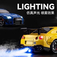 1: 24 Nissan GTR Track Version Alloy Car Model Simulation Spray Car Model Sports Car Racing Car Chil