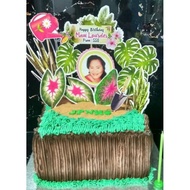Plantita theme cake topper