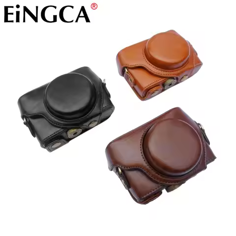 Camera Bag PU Case With Strap For Sony RX100 RX100II RX100M2 RX100III RX100M3 RX100IV RX100M4 RX100V