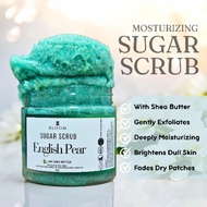 BLOOM English Pear Body Scrub for Soft Skin, Radiant & Glowing - Baby-Soft Skin in Minutes
