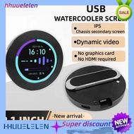 hhuue2.1inch CPU/GPU Cooler Round LCD Display, AIO Computer Temp Monitor for Water Cooling Systems, 