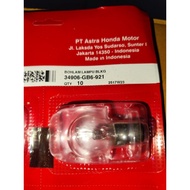 12V REAR LIGHT BULB 18.5W SUPRA X 125. 34906-GB6-921. Authentic Authentic Authentic