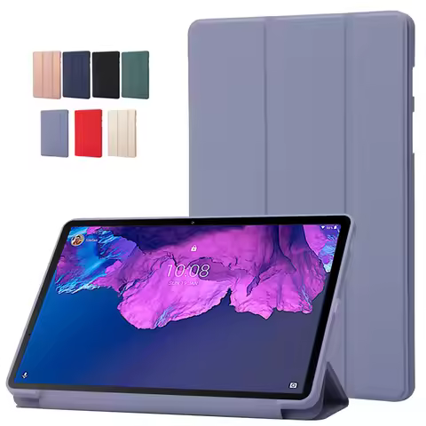 For Lenovo Tab P11 Case 11 inch PU Leather Silicone Back Stand Tablet Shell for Funda Lenovo P11 P11