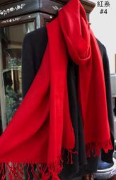 L&amp;R 4Ply Pashmina 100%喀什米爾大圍巾/披肩(流蘇.斜織款)年度最特惠款！#PPT紅色系#4