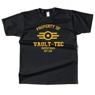 T-shirt Vault Tec untuk lelaki dan wanita, model 26 Summer, gaya jalanan kasual. Moden dan bergaya.
