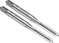 uxcell 2pcs Hand Bottom Tap #8-40 UN 2B Thread Bottoming Style Threading Taps High Speed Steel HSS65