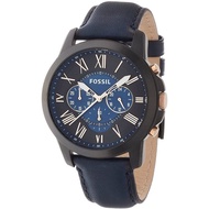 Authentic Fossil Men Grant Navy Blue Dial Leather Watch FS5061 Jam Tangan Lelaki