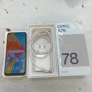 OPPO A78  8+8/256GB BEKAS SECOND SEKEN NORMAL MULUS LENGKAP