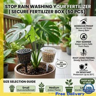 Premium 50pcs Bonsai Fertilizer Basket with Lid Slow-Release Fertilizer Box Garden Tools