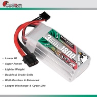 CD3S1800110 // Coddar 3S 11.1V 1800mAh 110C XT60 LiPo Battery