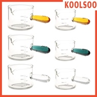 [Koolsoo] Espresso Measuring Glass Jug Cup Versatile Clear Glass Pitcher for Daily Use