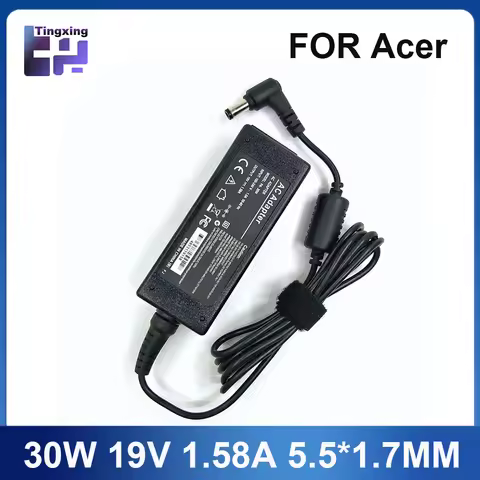 AC Power Adapter Charger 19V 1.58A 30W 5.5*1.7mm For ACER Aspire One D255 D255E D260 ZG5 ZA3 KAV60 N