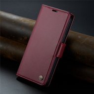 Khóa bên Ốp da cho iPhone 15 14 13 12 mini 11 Pro XS Max XR I8 I7 i6s cộng với SE CaseMe lật nhiều t