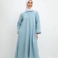 [READY STOCK] ELZATTA SARIMBIT GAMIS MIDI DRESS COUPLE KELUARGA TERBARU LEBARAN 2023 GRANADA LINEN B