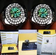 Cincin Batu Permata Moissanite Berlian F VVS KILAU 2 crt DEW Sertifikat GRA USA Check LAB GRA