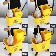 White Rattan mop water bucket wringer mop laundry bucket mop mop bucket/tobo Para mop mop