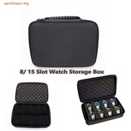 ZENITHZEN Watch Storage Box, Hard Shell 8/ 15 Slot Watch Display Box, Multipurpose Anti Scratching S