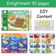 Montessori Busy Book Educational DIY Sticker ABC Alphabet & Numbers | Buku Pendidikan Abjad & Nombor