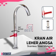 360 Degree Rotating Swan Faucet Stainless Steel Bottom Mount Sink Faucet JS-137