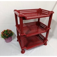 3-Tier Mini Plastic Shelf Kitchen Spice Shelf/ Mini Multipurpose/ Cosmetic Shelf/ Table Shelf/
