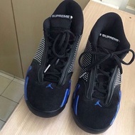 supreme 聯名jordan 14紀念科比kobe球鞋 US10號半 Jordan 14 Retro Supreme Black 10.5