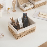 Nordic Rattan Storage Basket Desktop Weaving Storage Basket Rattan Sundries Handmade Storage Basket