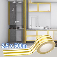 Masking Tape Gold Sticker Ceramic Floor Gold Washi Roll Sticker/ Gold Sticker Tape/ 500CM Sticker/ G