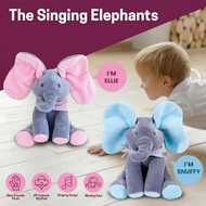 Music Elephant Toy, Singing Elephant Gajah menyanyi dengan telinga bergerak mainan mewah elektrik ha
