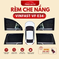Vinfast VF e34 2022, 2023-Present car sunshades - Set of 4 sunshades with 4 doors that fit the car's